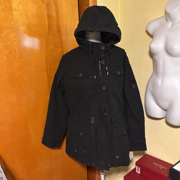 Levi’s light weight military jacket plus size black NWT - Picture 12 of 12